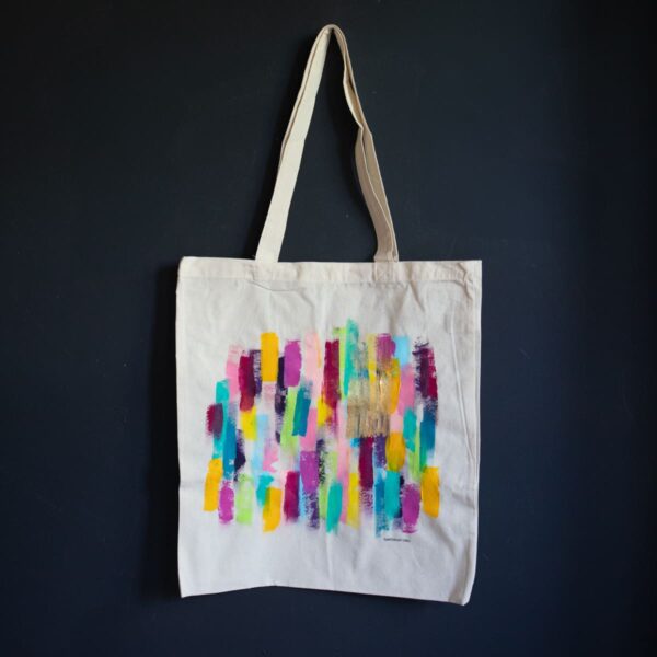 Takes Heart hand-painted tote